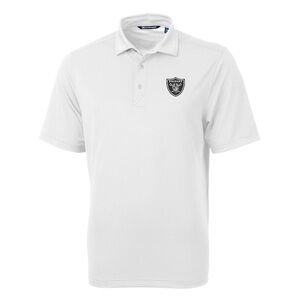 Las Vegas Raiders Cutter & Buck Virtue Eco Pique Recycled Polo - White XL